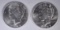 1922-D & 1923-D PEACE DOLLARS  CH BU