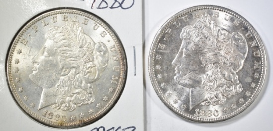 1880 & 1880-S CH BU MORGAN DOLLARS