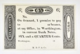 1810-20'S 6.25 CENTS  WORTHINGTON, OH  GEM CU