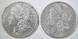 1886-O & 1890-O AU MORGAN DOLLARS