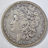 1892-S MORGAN DOLLAR VF