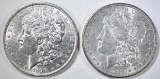 1889 & 90 MORGAN DOLLARS BU