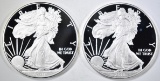 2 2011 PROOF SILVER EAGLES