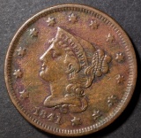 1841 LARGE CENT, VF/XF BETTER DATE