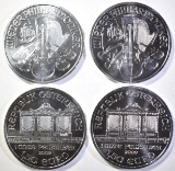 4-2009 AUSTRIAN 1oz SILVER PHILHARMONIC COINS