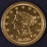 1846-O $2.5 GOLD LIBERTY BU OLD CLEANING