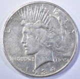 1934-S PEACE DOLLAR, AU