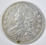 1831  BUST HALF DOLLAR OBV. LAMINATION