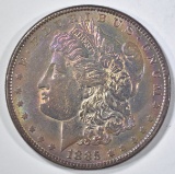 1885 MORGAN DOLLAR  BU  RAINBOW TONING