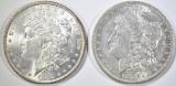 1881-O AU & 1882 AU MORGAN DOLLARS