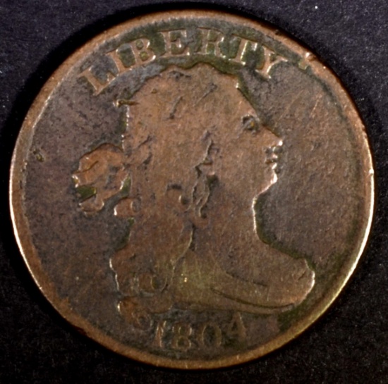 1804 HALF CENT  VG/FINE