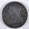 1838 REEDED EDGE AU+ HALF DOLLAR