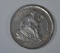 1872-S SEATED LIBERTY HALF DIME CH BU