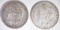 1886-O & 91 XF+ MORGAN DOLLARS