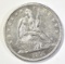 1876-CC SEATED HALF DOLLAR, AU/BU