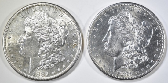 2-1881-S CH BU MORGAN DOLLARS