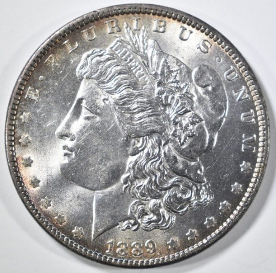 1889 MORGAN DOLLAR, CH/GEM BU