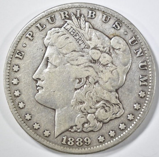 1889-S MORGAN DOLLAR VF