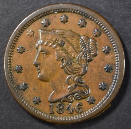 1846 LARGE CENT CH AU