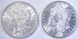 1879-S & 87 MORGAN DOLLARS CH BU