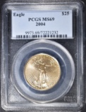 2004 $25 GOLD EAGLE PCGS MS-69