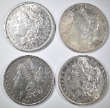 4-AU+ MORGAN DOLLARS: