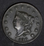 1820/19 LARGE CENT, AU+