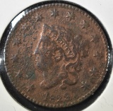 1829 LARGE LETTERS LARGE CENT, VF