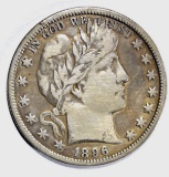 1896-O BARBER HALF DOLLAR, FINE+