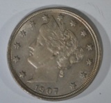 1907 LIBERTY NICKEL BU