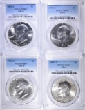 2-1972-S & 2-76-S SILVER IKE DOLLARS, PCGS MS-67