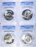 4-1974-S SILVER IKE DOLLARS, PCGS MS-67