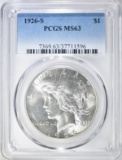 1926-S PEACE DOLLAR PCGS MS-63