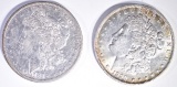 (2) MORGANS: 1879-O CRAZY COLORS