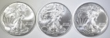 3-BU 2010 AMERICAN SILVER EAGLES