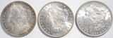 1884-O, 1885-O, 1886 MORGAN DOLLARS  CH BU