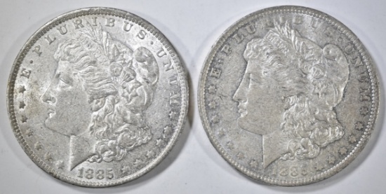 2-1885-O MORGAN DOLLARS BU TONED