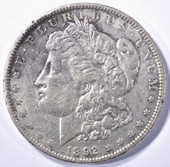 1892  MORGAN DOLLAR, AU