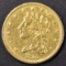 1839-O $2.5 CLASSIC HEAD GOLD AU/BU OLD CLEANING