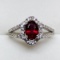 RUBY CZ RING SIZE 5 3/4