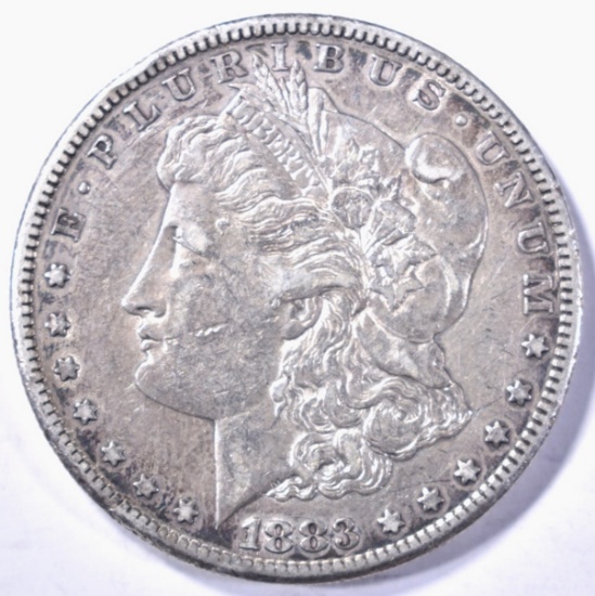 1883-S MORGAN DOLLAR, AU