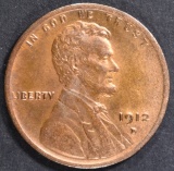 1912-D LINCOLN CENT  CH BU RB