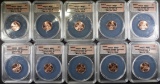 (10) 2009-P LINCOLN CENT ANACS MS-67