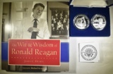 2011 2-COIN RONALD REAGAN  SILVER COMMEMS