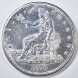 1876-S TRADE DOLLAR  BU