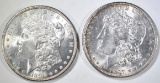 1896 & 97 MORGAN DOLLARS CH BU