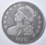 1832 BUST HALF DOLLAR, VF/XF
