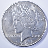 1934-S PEACE DOLLAR  AU/BU