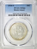 1936-S RHODE ISLAND PCGS MS-66