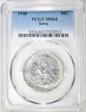 1946 IOWA COMMEM HALF PCGS MS-64